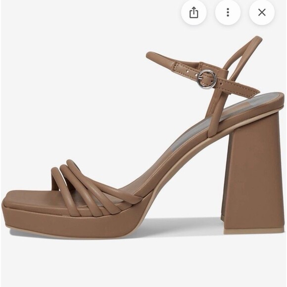 Dolce Vita Shoes - EUC flaw Dolce Vita Women AKITA Strappy Sandals Platform Heels Taupe Size 7